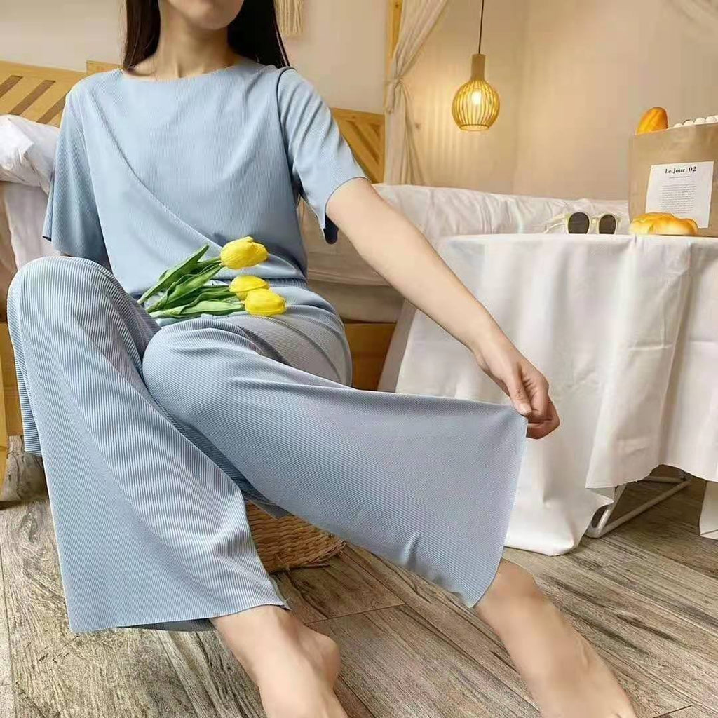 Women’s Summer Pajamas Casual Loungewear Two-piece Set