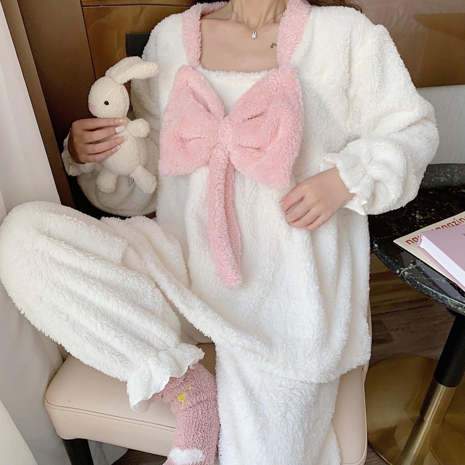 Winter Sweet And Warm Plush Loungewear