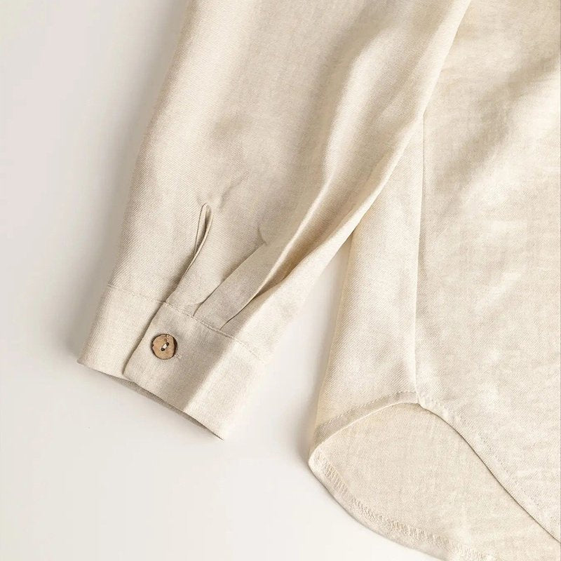 Women’s Solid Color Lapel Lounge Wear