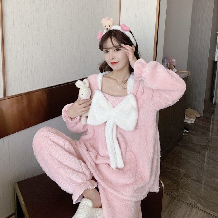 Winter Sweet And Warm Plush Loungewear