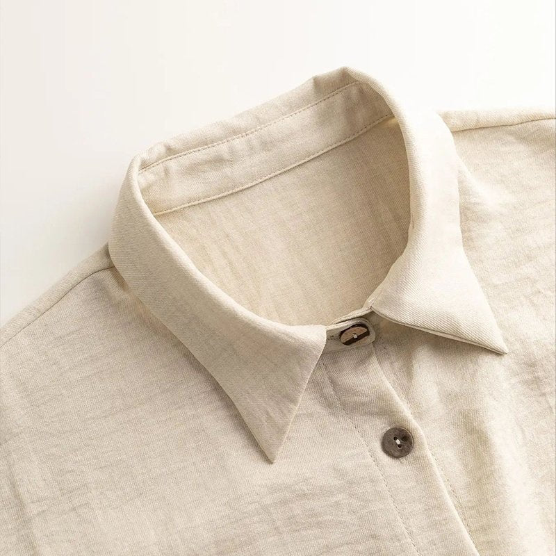 Women’s Solid Color Lapel Lounge Wear