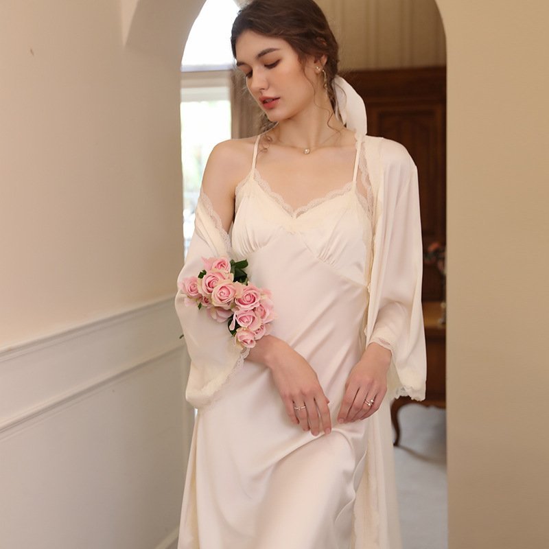 Women’s Fashion Simple Halter Lace Loungewear Set