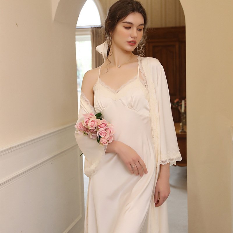 Women’s Fashion Simple Halter Lace Loungewear Set