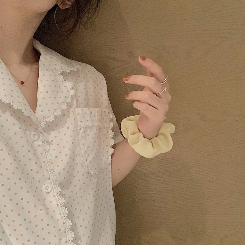 Women’s New Loose Simple Polka Dot Loungewear Suit