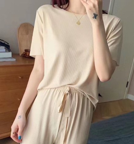 Women’s Summer Pajamas Casual Loungewear Two-piece Set